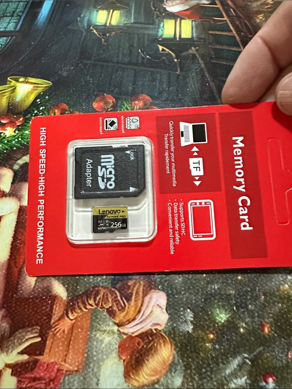 Lenovo Red Memory Card Pack with Black Adapter